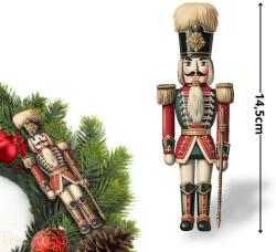  Nyomtatott dekorkarton - Diótörő hosszúszakáll 14, 5cm - kosarbolt