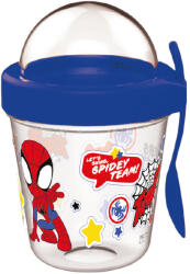  Pókember Spidey pohár snack tartó fedéllel és kanállal 350 ml (NVT835537) - szukits