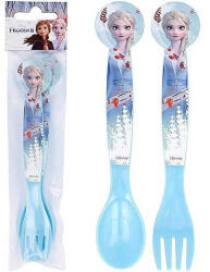  Disney Jégvarázs Elsa műanyag evőeszköz készlet - 2 darabos (STF51017)