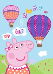 Peppa Malac Hot Air Balloon polár takaró 100x140cm - szukits