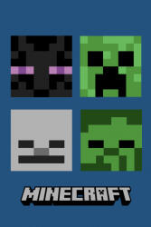  Minecraft Hostile Mobs szuper puha polár takaró 100*150cm (JFK032138) - szukits