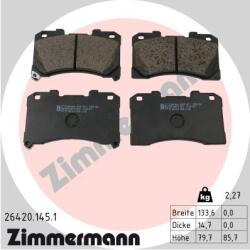 ZIMMERMANN set placute frana, frana disc ZIMMERMANN 26420.145. 1 (26420.145.1)