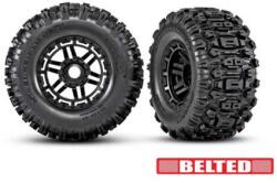 Traxxas колело 2.9/3.8", черен диск, гума Sledgehammer All-Terrain belted (2)