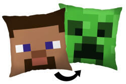  Minecraft Steve Creeper párna, díszpárna 40*40 cm (JFK032091) - szukits
