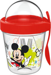  Disney Mickey pohár snack tartó fedéllel és kanállal 350 ml (NVT831133)