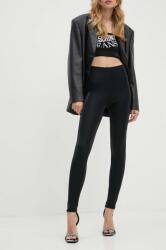 Moschino Jeans legging fekete, női, sima, 0326.8238 - fekete 34