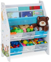 Ginger Home Детска етажерка с 6 кутии за съхранение Ginger Home - Forest (JWTR-3171)