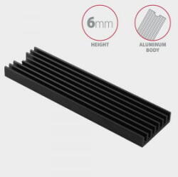 AXAGON CLR-M2L6 passzív M. 2 SSD hűtőborda fekete