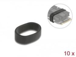 Delock 18409 gumigyűrű M. 2 SSD és hűtőborda összefogására 10db fekete (18409)