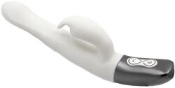  Csiklókaros G-pont vibrátor Titanz 8.5" silicone rechargeable vibrator in ivory white