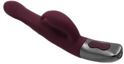  Csiklókaros G-pont vibrátor Titanz 8.5" silicone rechargeable vibrator in rubine red