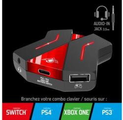 Spirit Of Gamer Egér/Billentyűzet adapter konzolokhoz - SOG-CONV2 (Audio, 3x USB-A, 2x USB-C, Nintendo/PS4/PS3/Xbox One) (SOG-CONV2) - wincity