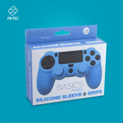 GENIUS FR-TEC Husă de protecție din silicon + Grips (Albastru) (FR-TEC FT0007) (FT0007)