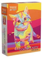 Yazz 1000 db-os puzzle - Colorful Kitty (3869) (3869)