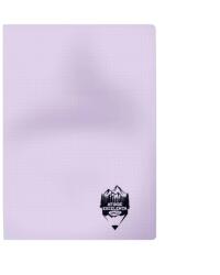 DACO Caiet A4 60 file DACO, coperta plastic, dictando, 70 g/m, Mov pastel (CT461DR/MOVPASTEL)