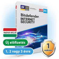 Bitdefender Internet Security 2018 (1 Device/1 Year) IS03ZZCSN1201BEN (IS03ZZCSN1201BEN) - virusirto-szoftverek