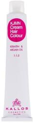 Kallos KJMN Cream Hair Colour Keratin & Argan Oil tartós hajfesték argánolajjal és keratinnal 100 ml árnyék 4.5 Medium Mahogany Brown nőknek