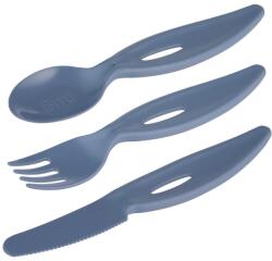 Canpol babies Canpol babies, set de tacamuri din plastic, albastru Set pentru masa bebelusi
