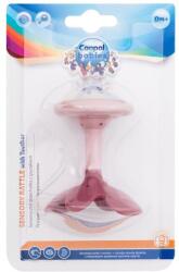 Canpol babies Sensory Rattle With Teether Pink szenzoros csörgő rágókával