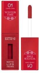Gabriella Salvete Winter Time Matte Lips erősen pigmentált folyékony ajakrúzs 4.5 ml árnyék 01 Candy Cane
