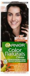 Garnier Color Naturals Créme tartós hajfesték a ragyogó hajszínért 40 ml árnyék 2.0 Soft Black nőknek