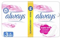 Always Sensitive Night éjzakai bőrkímélő szárnyas intimbetét 14 db nőknek