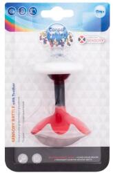 Canpol babies Sensory Rattle With Teether Red szenzoros csörgő rágókával