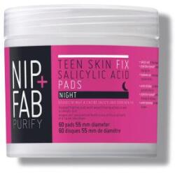Nip + Fab Purify Salicylic Fix Night Pads éjszakai arctisztító korong pattanásos bőrre 60 db