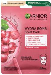 Garnier Skin Naturals Hydra Bomb Natural Origin Grape Seed Extract hidratáló és bőrélénkítő öregedésgátló fátyolmaszk nőknek