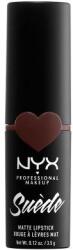NYX Cosmetics Suède Matte Lipstick matt klasszikus rúzs rúzs 3.5 g árnyék 07 Cold Brew