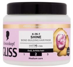 Schwarzkopf Gliss Shine 4-in-1 Hair Mask hajpakolás matt és sérült hajra 400 ml nőknek