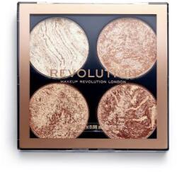 Makeup Revolution London Cheek Kit erősen pigmentált highlighter és bronzosító paletta 8.8 g árnyék Don´t Hold Back