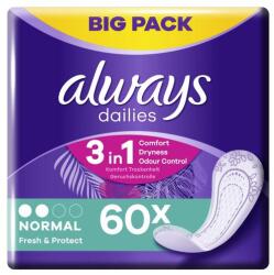 Always Daily Fresh Normal Odour Lock enyhén illatosított tisztasági betét 60 db nőknek