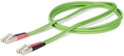 StarTech LCLCL-5M-OM5-FIBER Optikai Patch Kábel - LC Duplex, 5 m, Zöld