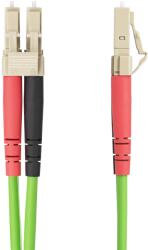 StarTech LCLCL-10M-OM5-FIBER Optikai Patch Kábel - LC Duplex, 10 m, Zöld
