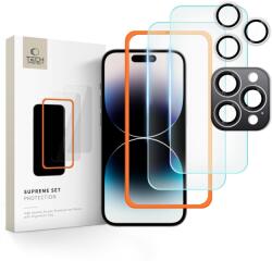 Apple 16 Pro üvegfólia - TECH-PROTECT Supreme - 2 db üvegfólia + 1db kamera üvegfólia - tokgalaxis