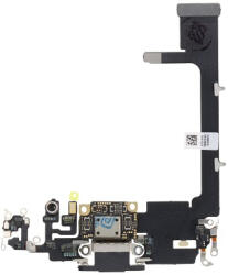 Apple iPhone 11 Pro töltő csatlakozós flex kábel, átvezető fólia (lightning) fekete, OEM