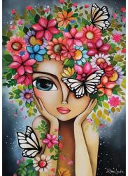 Magnolia 1707 - Lady with Flowers - Romi Lerda Special Edition - 1000 db-os puzzle (1707)