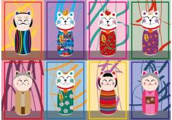 Yazz 3833 - Maneki Kokeshi - 1000 db-os puzzle