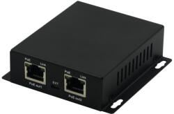 Nestron PSE-EG102 2 portos gigabit ethernet PoE extender, 30 W, max. 250 méter, túlfeszültség védelem, IP30 (PSE-EG102)