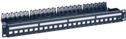 Legrand Patch panel - 1U-19" (modulok nélkül) 24db x RJ45 port fogadására fém kábeltartóval LinkeoC (632850) - pixel
