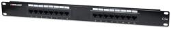 MANHATTAN Patch panel - CAT5e UTP patch panel, 16 portos, 1U, Fekete (513548) - pixel