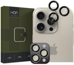 HOFI Camring üvegfólia kamerára iPhone 16 Pro / 16 Pro Max, fekete