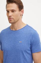 Tommy Jeans t-shirt férfi, sima, DM0DM09586 - kék S - answear - 14 390 Ft