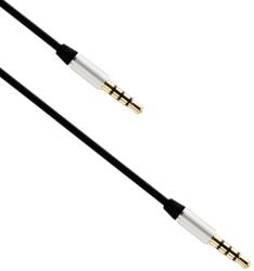 Earldom Аудио кабел, Earldom, AUX15, 3.5mm жак, М/М, 1.0м, Черен - 14878 (14878)