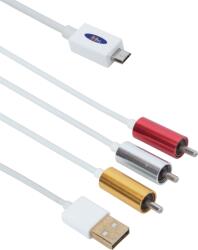  Кабел MHL (micro USB) - AV 3RCA, USB, No brand, 1.8m - 18231 (18231)