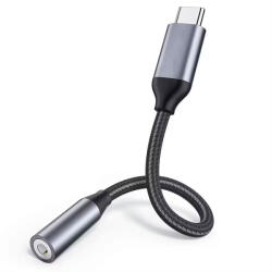 DeTech Преходник DeTech, USB-C - 3.5mm (F), Сив - 17833 (17833)