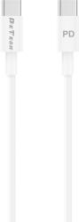 DeTech Кабел за данни DeTech DE-C29PD, Type-C - Type-C, PD, 1.0m, Бял - 40112 (40112)
