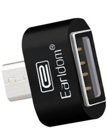 Earldom Преходник, Earldom, OT03, USB F към Micro USB, OTG, Черен - 14868 (14868)