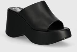 Buffalo papucs Joy Mule fekete, női, éksarkú, 1602203. BLK - fekete Női 39